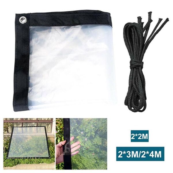 shade waterproof transparent tarpaulin with eyelet canopies and straps rainproof film insulation anti ing garden tools
shade waterproof transparent tarpaulin with eyelet canopies and straps rainproof film insulation anti ing garden tools