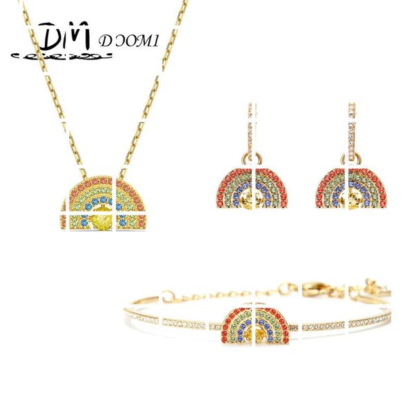 chains swa fashion jewelry charm cute rainbow necklace women beating heart yellow crystal, chic heart-shaped gold hoop pattern chain, Silver
chains swa fashion jewelry charm cute rainbow necklace women beating heart yellow crystal, chic heart-shaped gold hoop pattern chain, Silver