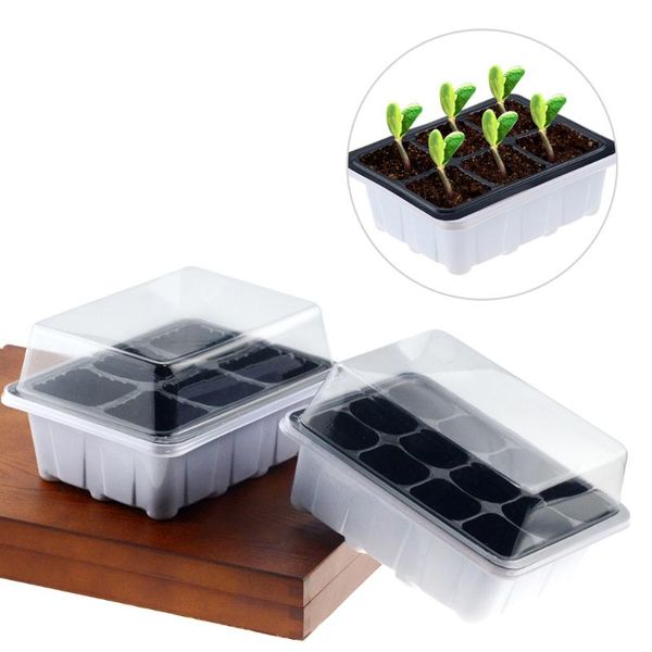 planters & pots 6/12 plastic nursery planting seed tray kit plant germination box with dome and base garden grow gardening supplies
planters & pots 6/12 plastic nursery planting seed tray kit plant germination box with dome and base garden grow gardening supplies
