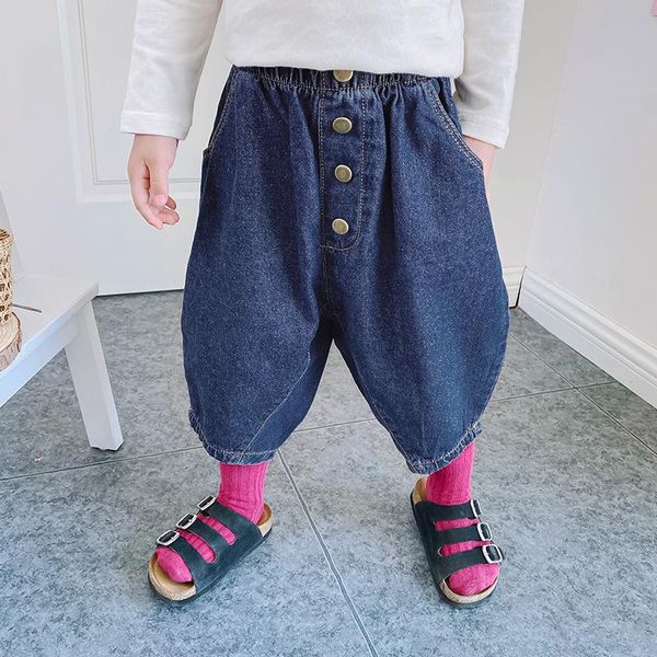 jeans baby boys and girls 2021 autumn kids loose casual harem pants toddler korean solid denim children's, Blue
jeans baby boys and girls 2021 autumn kids loose casual harem pants toddler korean solid denim children's, Blue