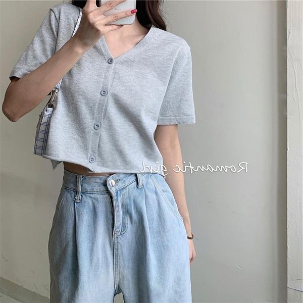 women's t-shirt solid color v-neck short for women 2021 loose korean ins trendy harajuku style half sleeve top, White
women's t-shirt solid color v-neck short for women 2021 loose korean ins trendy harajuku style half sleeve top, White