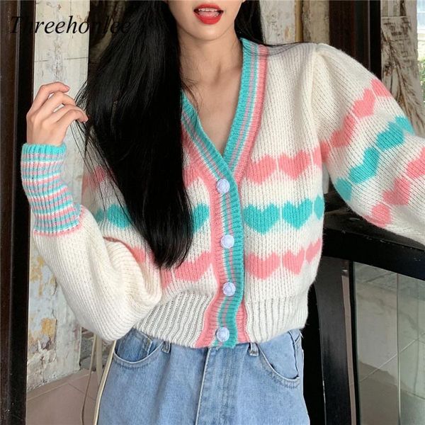 women's knits & tees autumn winter korean kawaii v-neck heart-shaped jacquard full sleeve sweaters knitting pullover sweater female, White
women's knits & tees autumn winter korean kawaii v-neck heart-shaped jacquard full sleeve sweaters knitting pullover sweater female, White