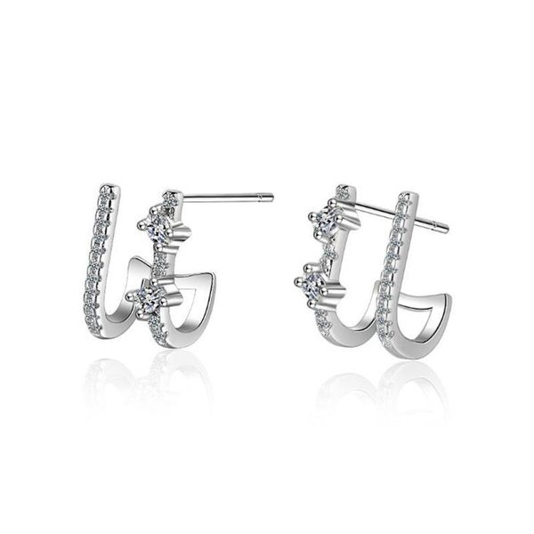 stud creative flash flower small ear clips 925 sterling silver personality bone crystal u shaped earrings se841, Golden;silver
stud creative flash flower small ear clips 925 sterling silver personality bone crystal u shaped earrings se841, Golden;silver