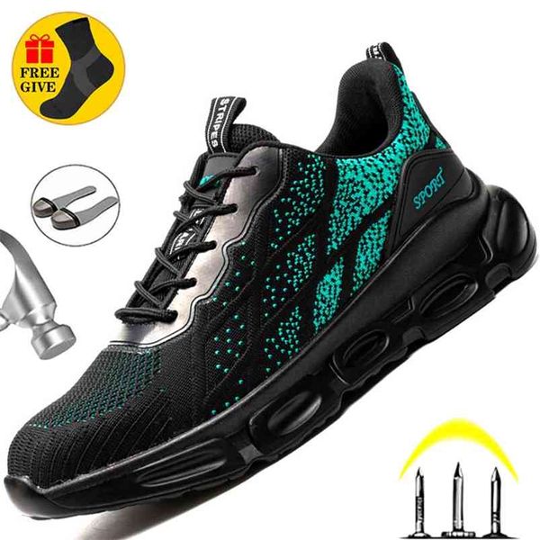 work boots safety steel toe shoes men sneakers indestructible security 210923, Black
work boots safety steel toe shoes men sneakers indestructible security 210923, Black