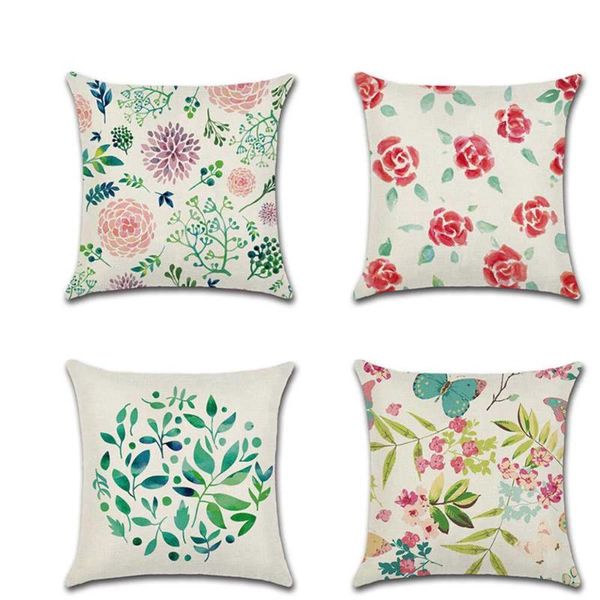 cushion/decorative pillow summer flower cushion cover 45*45 pillowcase hand painted green leaves linen sofa cushions cases covers
cushion/decorative pillow summer flower cushion cover 45*45 pillowcase hand painted green leaves linen sofa cushions cases covers