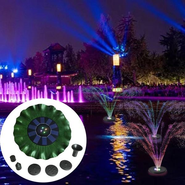 solar fountain pump with led lights 5spray heads,water for bird bath outdoors fish tank pond pool garden and lawn decorations
solar fountain pump with led lights 5spray heads,water for bird bath outdoors fish tank pond pool garden and lawn decorations