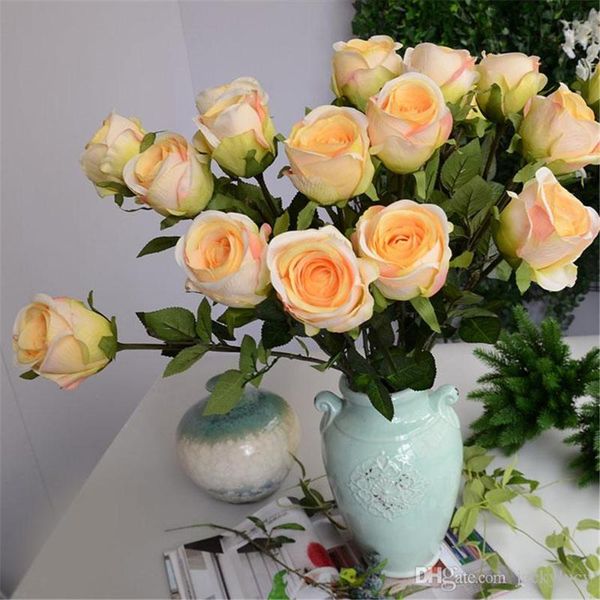 24" (60cm) length upscale artificial silk rose flower carft ornament for home display wedding decoration 20pcs/lot decorative flowers &
24" (60cm) length upscale artificial silk rose flower carft ornament for home display wedding decoration 20pcs/lot decorative flowers &