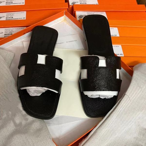2021 women oran sandal slides designer sandal flat slipper real leather slippers beach shoes flip flops big size with box us 4-12 no278 hzv, Black
2021 women oran sandal slides designer sandal flat slipper real leather slippers beach shoes flip flops big size with box us 4-12 no278 hzv, Black