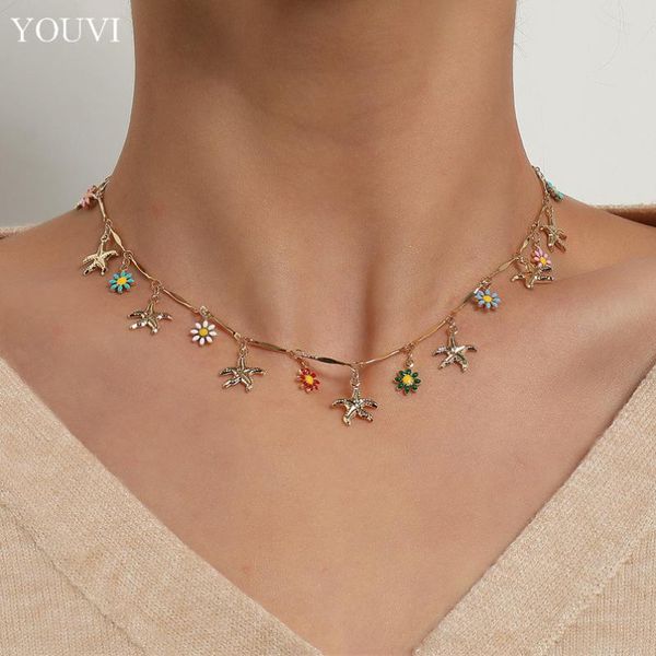 chains youvi bohemian gold necklace for women charming colorful stone chain chokers handmade party jewelry wholesale collares, Silver
chains youvi bohemian gold necklace for women charming colorful stone chain chokers handmade party jewelry wholesale collares, Silver