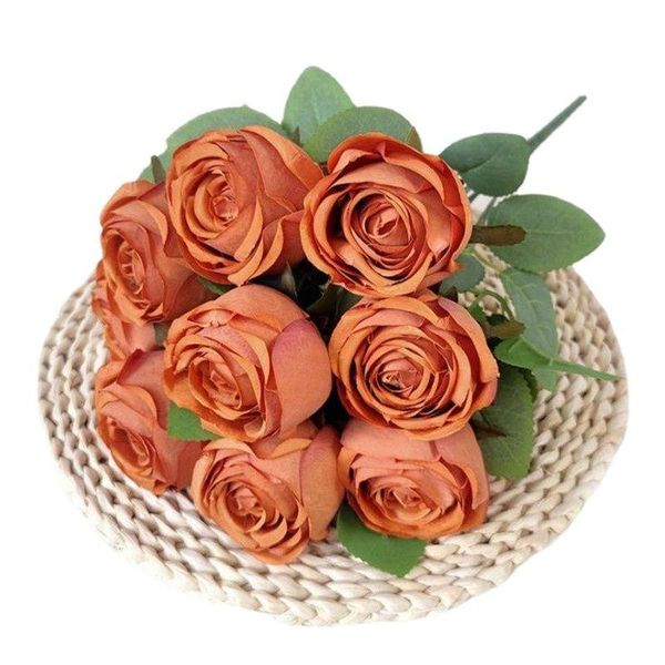 decorative flowers & wreaths 5pcs fake round rose (9 heads/bunch) 18" length autumn roses for wedding home artificial
decorative flowers & wreaths 5pcs fake round rose (9 heads/bunch) 18" length autumn roses for wedding home artificial