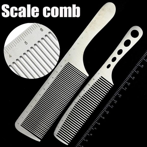 comb stainless steel salon thin titanium professional hair flat head does not rust anti-static brushes, Silver
comb stainless steel salon thin titanium professional hair flat head does not rust anti-static brushes, Silver