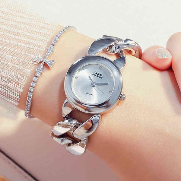 g&d women relogio fashion designer quartz lady watch bracelet wristwatch luxury brand female clock crystal dial reloj mujer 2019, Slivery;golden
g&d women relogio fashion designer quartz lady watch bracelet wristwatch luxury brand female clock crystal dial reloj mujer 2019, Slivery;golden