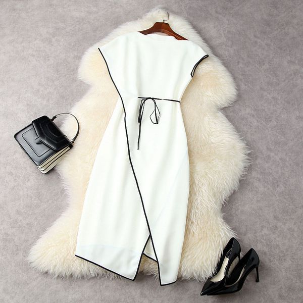 casual dresses summer sleeveless round neck black / ivory contrast color belted asymmetry dress elegant work 21a152081 oh1a, Black;gray
casual dresses summer sleeveless round neck black / ivory contrast color belted asymmetry dress elegant work 21a152081 oh1a, Black;gray