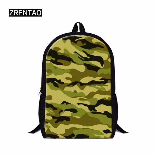 backpack zrentao children bags boys girls camouflage teens daily mochilas double shoulder zipper school bagpacks book