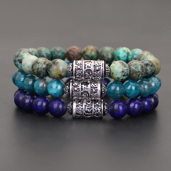 beaded, strands natural african turquoises stone bracelets for men six words om mani padmei hum tibetan beads charm lapis blue crystal, Black
beaded, strands natural african turquoises stone bracelets for men six words om mani padmei hum tibetan beads charm lapis blue crystal, Black