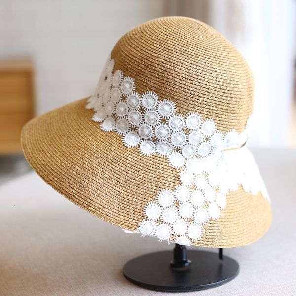 round dot lace big straw curling edge foldable female sunscreen beach fisherman's sunshade hat traveling shopping, Yellow
round dot lace big straw curling edge foldable female sunscreen beach fisherman's sunshade hat traveling shopping, Yellow