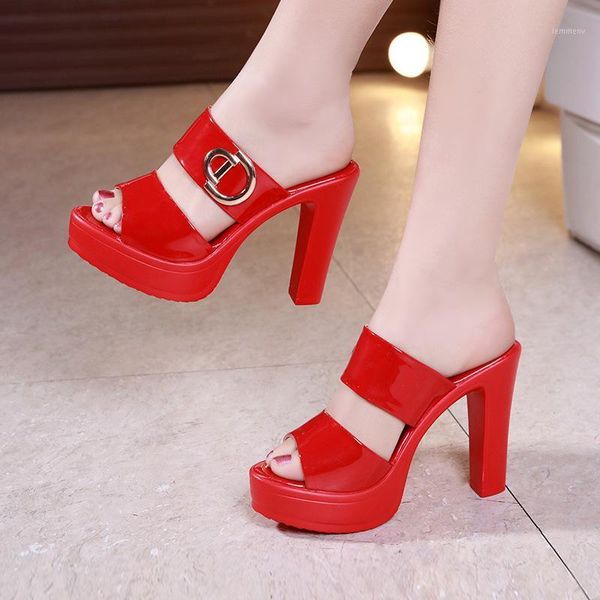 slippers patent leather crude heel flip flop muffin thick bottom fish mouth large size small sandals and 32,33,431, Black
slippers patent leather crude heel flip flop muffin thick bottom fish mouth large size small sandals and 32,33,431, Black