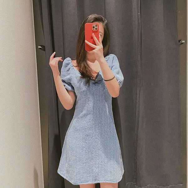 casual dresses 2021 simple female casual style square collar summer retro cap short sarja denim wool, Black;gray
casual dresses 2021 simple female casual style square collar summer retro cap short sarja denim wool, Black;gray