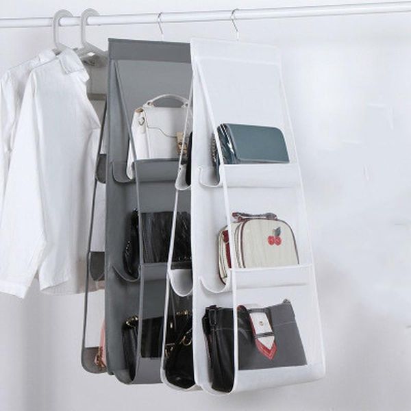 storage bags 1 pc 6 pocket hanging handbag organizer for wardrobe closet transparent bag door wall clear sundry shoe with hanger
storage bags 1 pc 6 pocket hanging handbag organizer for wardrobe closet transparent bag door wall clear sundry shoe with hanger