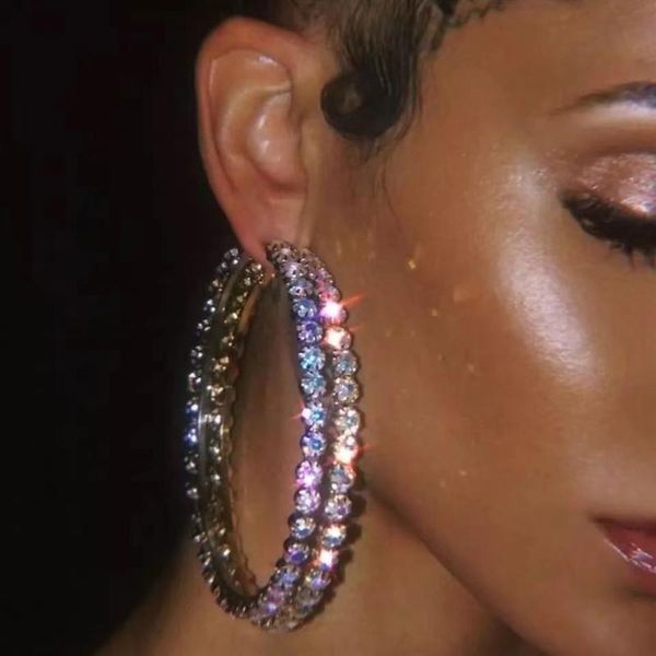 hoop & huggie fashion exaggeration exquisite round earrings jewelry handmade single row shiny crystal zircon wholes, Golden;silver
hoop & huggie fashion exaggeration exquisite round earrings jewelry handmade single row shiny crystal zircon wholes, Golden;silver
