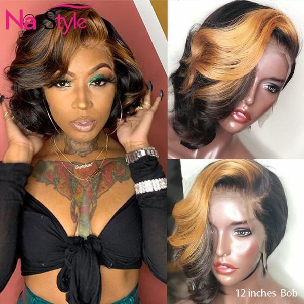 ombre human hair wig for black women 13x4 honey blonde lace front wigs pre plucked short pixie cut body wave 130 remy1, Black;brown
ombre human hair wig for black women 13x4 honey blonde lace front wigs pre plucked short pixie cut body wave 130 remy1, Black;brown