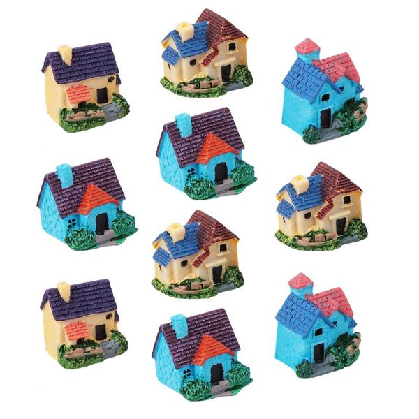 10pcs aquarium landscaping decor delicate resin house model mini villa figurines decorative objects &
10pcs aquarium landscaping decor delicate resin house model mini villa figurines decorative objects &