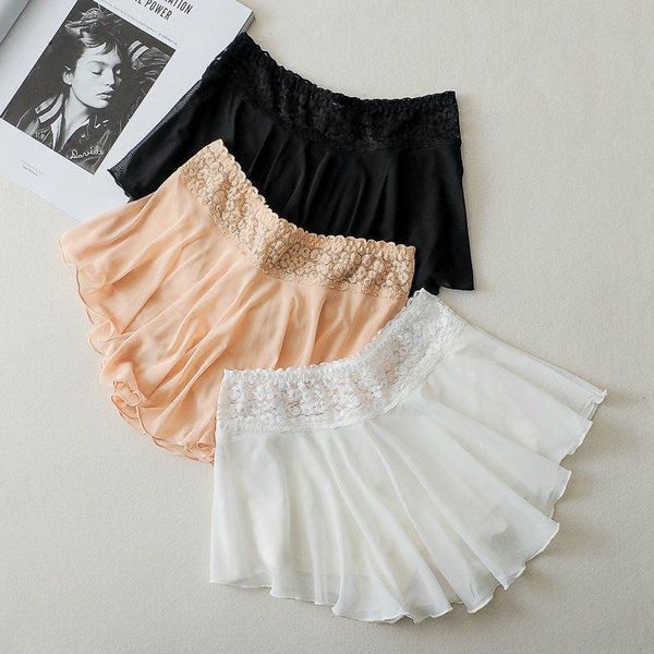 summer white lace waist shorts ladies double layer bottoming women's, White;black
summer white lace waist shorts ladies double layer bottoming women's, White;black