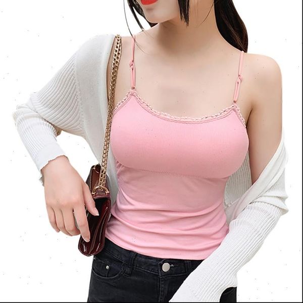 knit linear women camis sleeveless lace solid color slim halter removable chest pad summer vest, White
knit linear women camis sleeveless lace solid color slim halter removable chest pad summer vest, White