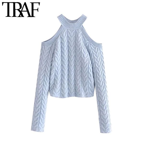 women fashion hollow out soft touch cropped cable-knit sweater vintage long sleeve female pullovers chic 210507, White
women fashion hollow out soft touch cropped cable-knit sweater vintage long sleeve female pullovers chic 210507, White