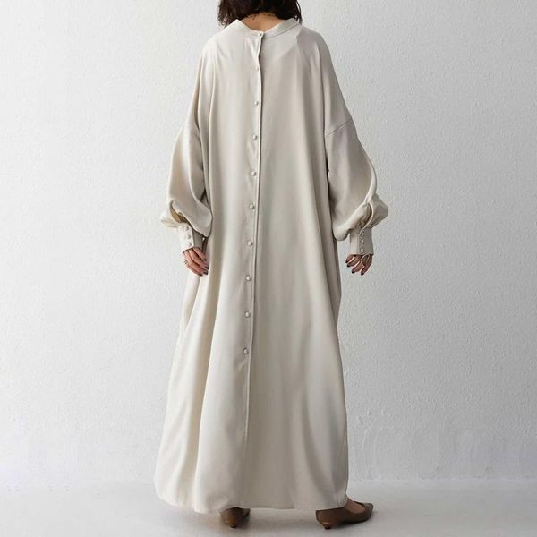 casual dresses women long dress 2021 sleeve solid color female lantern button elegant ladies robes japan style, Black;gray
casual dresses women long dress 2021 sleeve solid color female lantern button elegant ladies robes japan style, Black;gray