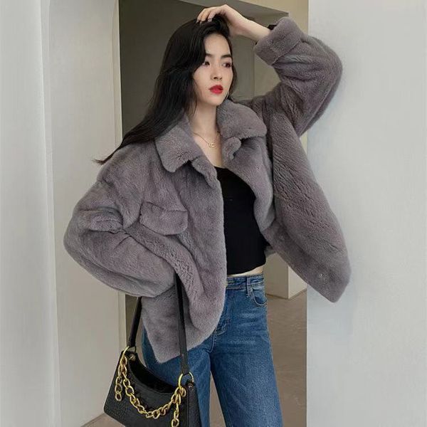 women's fur & faux fall winter women's fur coat casual soft with zipper plus korean size loose mink 270u, Black
women's fur & faux fall winter women's fur coat casual soft with zipper plus korean size loose mink 270u, Black