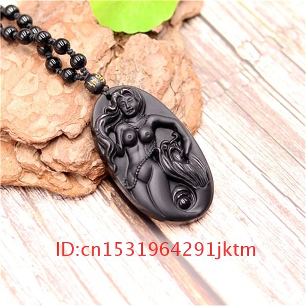 jewelry beads natural amulet women gifts fashion black jade obsidian mermaid pendant for chinese charm necklace, Slivery;golden
jewelry beads natural amulet women gifts fashion black jade obsidian mermaid pendant for chinese charm necklace, Slivery;golden