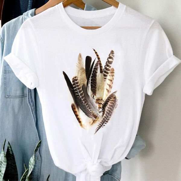 women's t-shirt t-shirts women 90s feather printing cute fashion ladies spring summer clothes graphic tshirt lady print female tee, White
women's t-shirt t-shirts women 90s feather printing cute fashion ladies spring summer clothes graphic tshirt lady print female tee, White