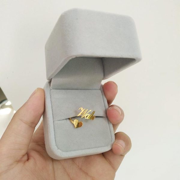 cluster rings custom heart name ring adjustable stainless steel rose gold personalized wedding for women jewelry box bridesmaid gifts, Golden;silver
cluster rings custom heart name ring adjustable stainless steel rose gold personalized wedding for women jewelry box bridesmaid gifts, Golden;silver