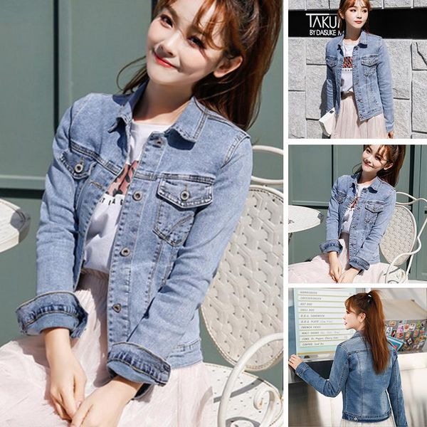 women's jackets jacket spring and autumn slim stretch female student casual fashion xl denim, Black;brown
women's jackets jacket spring and autumn slim stretch female student casual fashion xl denim, Black;brown