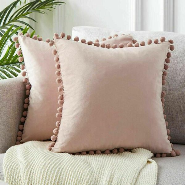 cushion/decorative pillow 2 pieces of soft velvet cushion cover pompom home decoration sofa car pillowcase hairball
cushion/decorative pillow 2 pieces of soft velvet cushion cover pompom home decoration sofa car pillowcase hairball