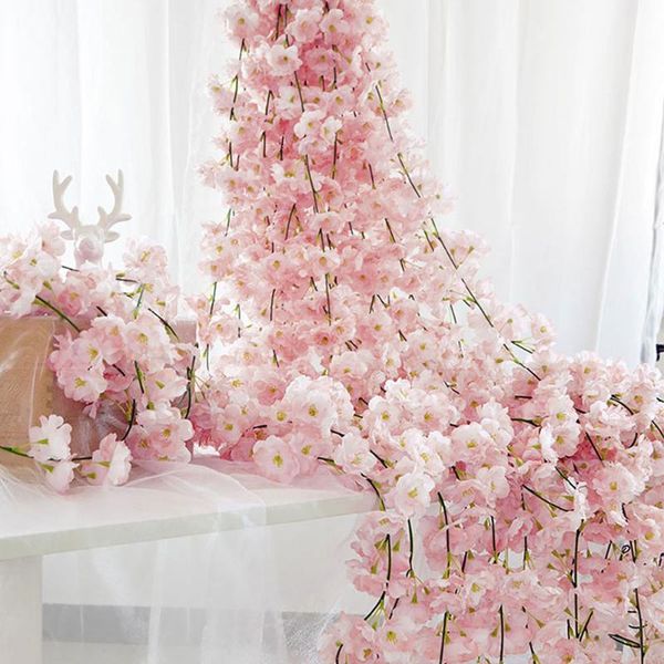 decorative flowers & wreaths artificial cherry blossom garland ivy decoration fake silk flower vine for party home decor string of 1.8m
decorative flowers & wreaths artificial cherry blossom garland ivy decoration fake silk flower vine for party home decor string of 1.8m