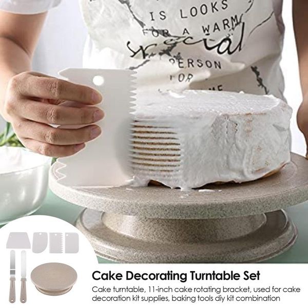 baking & pastry tools 7pcs/set cake turntable, 11-inch rotating bracket, used for decoration kit supplies, diy combination
baking & pastry tools 7pcs/set cake turntable, 11-inch rotating bracket, used for decoration kit supplies, diy combination