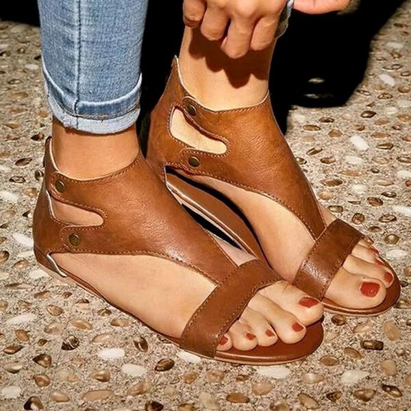 women's sandals 2021 soft leather flat shoes for women peep toe summer casual gladiator beach sandalias mujer plus size, Black
women's sandals 2021 soft leather flat shoes for women peep toe summer casual gladiator beach sandalias mujer plus size, Black