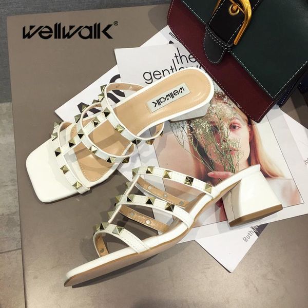 slippers wellwalk rivet strap ladies chunky heel sliders women summer sandals square toe brand design dress gladiator 2021, Black
slippers wellwalk rivet strap ladies chunky heel sliders women summer sandals square toe brand design dress gladiator 2021, Black