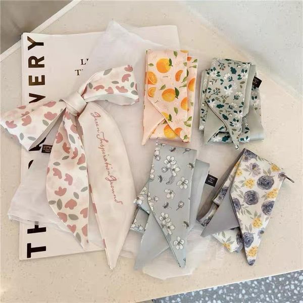 scarves silk skinny scarf lady long hairband ribbon bag scarfs tie design belt striped female neck hair headband, Blue;gray
scarves silk skinny scarf lady long hairband ribbon bag scarfs tie design belt striped female neck hair headband, Blue;gray