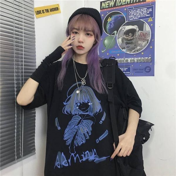 women's t-shirt men funny printed t shirt women tees short sleeve casual tshirts cute female cartoon top, White
women's t-shirt men funny printed t shirt women tees short sleeve casual tshirts cute female cartoon top, White