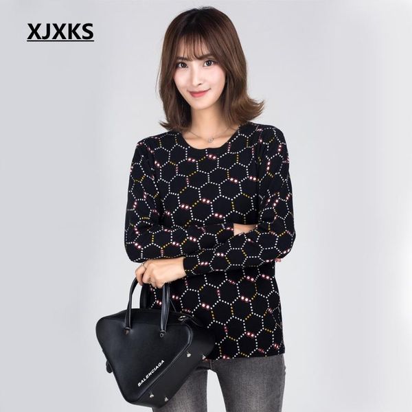 women's sweaters xjxks sweater women spring autumn fashion print pullover long sleeve soft knitted female, White;black
women's sweaters xjxks sweater women spring autumn fashion print pullover long sleeve soft knitted female, White;black