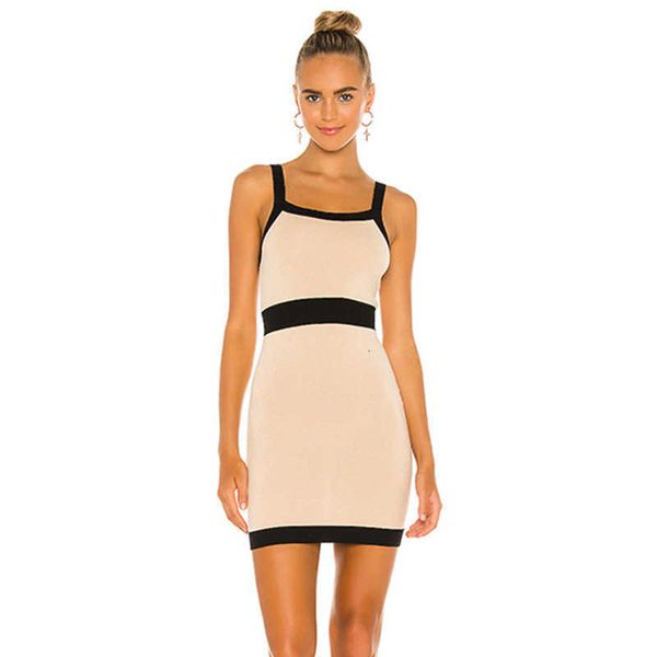 party luxury dresses suspender 2021 spring and summer color matching bandage slim skirt sexy, Black
party luxury dresses suspender 2021 spring and summer color matching bandage slim skirt sexy, Black