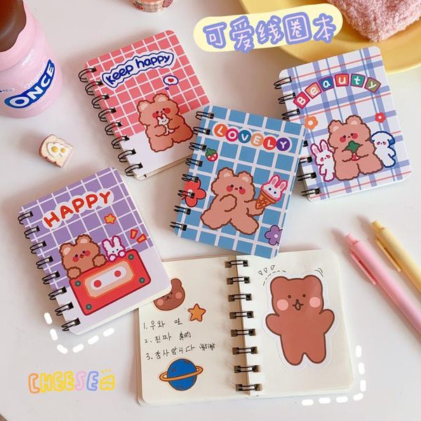 notepads cute bear blank sketch notebook mini loose-leaf kawaii journal diary book school stationery, Purple;pink
notepads cute bear blank sketch notebook mini loose-leaf kawaii journal diary book school stationery, Purple;pink
