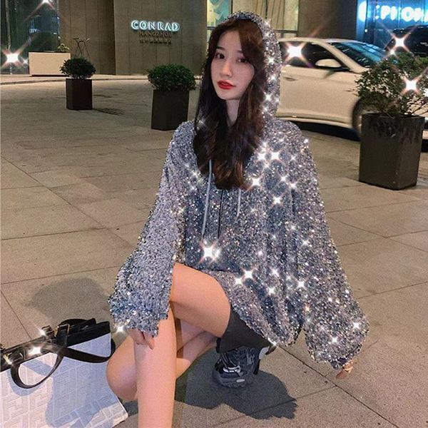 women's jackets fashion women casual streetwear for winter loose size squins womens clothing hip-hop hoodies, Black;brown
women's jackets fashion women casual streetwear for winter loose size squins womens clothing hip-hop hoodies, Black;brown