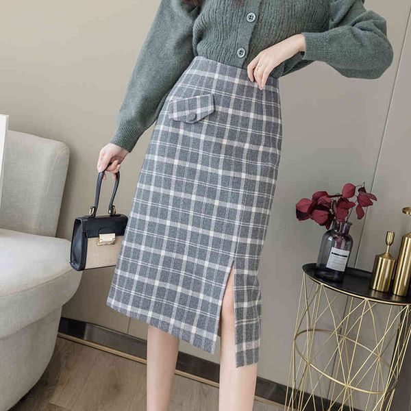 casual dresses winter wool blend plaid side split midi pencil skirts korean high waisted faux pocket knee length slim 6iqv, Black;gray
casual dresses winter wool blend plaid side split midi pencil skirts korean high waisted faux pocket knee length slim 6iqv, Black;gray