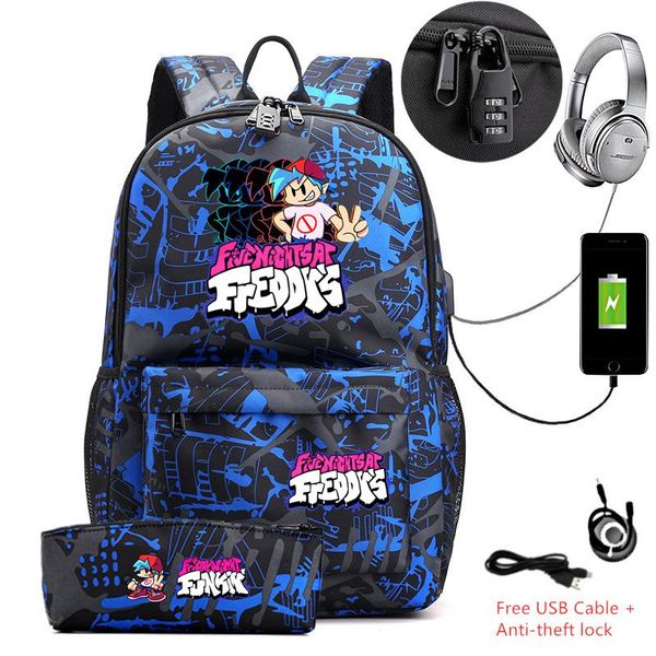 backpack friday night funkin fnf canvas with pencil case school bag usb charging shoulder teenagers lapsport bags
backpack friday night funkin fnf canvas with pencil case school bag usb charging shoulder teenagers lapsport bags