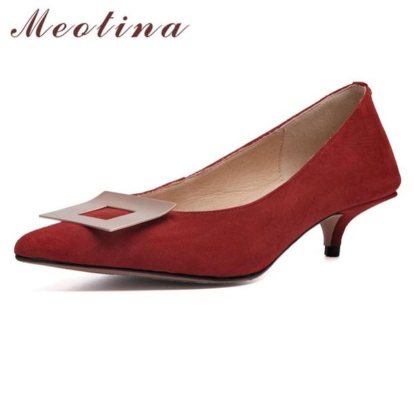 meotina women kid suede mid heel shoes pointed toe stiletto heels pumps metal decoration shallow dress footwear spring size 40, Black
meotina women kid suede mid heel shoes pointed toe stiletto heels pumps metal decoration shallow dress footwear spring size 40, Black