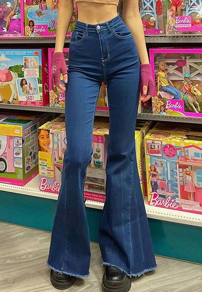 women's jeans 2021 french vintage women flared pants retro bell-bottom y2k trousers deep blue hight waist slim demin 90s street style
women's jeans 2021 french vintage women flared pants retro bell-bottom y2k trousers deep blue hight waist slim demin 90s street style